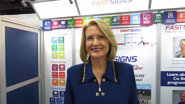 FastSigns' CEO Catherine Monson at ISA Sign Expo